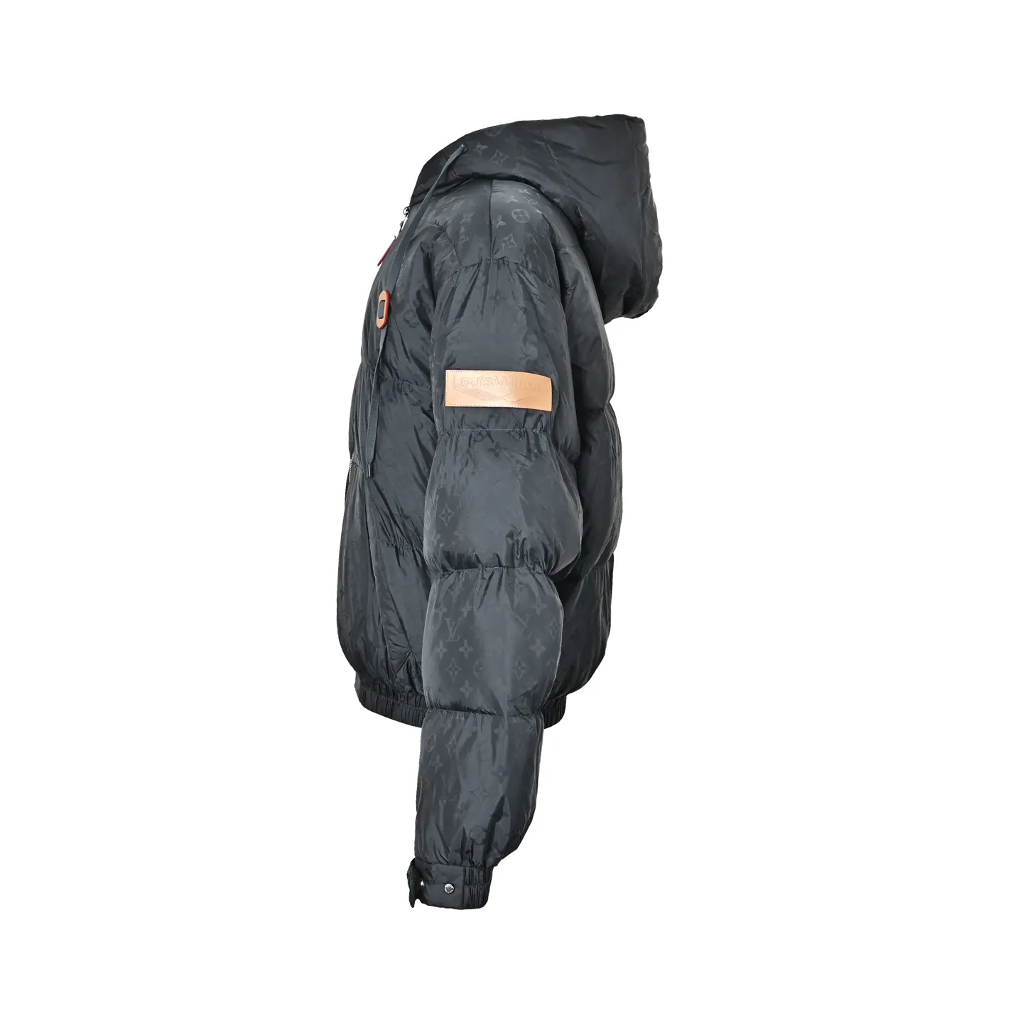 Louis Vuitton/Louis Vuitton Ski Series Full Print Jacquard Lambswool Hooded Down Cotton Jacket